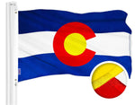 Load image into Gallery viewer, Colorado State Flag 300D Embroidered Polyester 3x5 Ft