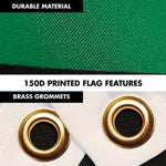 Load image into Gallery viewer, G128 Combo Pack: 6 Ft Tangle Free Spinning Flagpole (Black) &amp; Thin Line Civil Services Flag 3x5 Ft Printed 150D Polyester, Brass Grommets (Flag Included) Aluminum Flag Pole