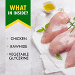 Load image into Gallery viewer, Smoked Rawhide Sticks for Dogs Chicken-Wrapped Grain-Free Chews