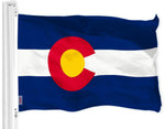 Load image into Gallery viewer, G128 Combo Pack: USA American Flag 3x5 Ft 150D Printed Stars &amp; Colorado State Flag 3x5 Ft 150D Printed