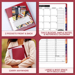 Load image into Gallery viewer, 2025 Appointment Book &amp; Planner 6.5x8.5 inch Maroon Color Large Tabbed Daily
