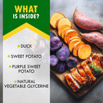 Load image into Gallery viewer, Sweet Potato Dog Treats &amp; Healthy Duck Chews 10.6 Oz Puppy Snacks &amp; Soft Bones for Large Medium Small Breeds Natural Dog Food &amp; Grain Free Rawhide Free Training Jerky Wraps