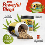 Load image into Gallery viewer, Hemp Hip &amp; Joint Supplement for Dogs 120 Count Glucosamine
