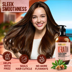 Load image into Gallery viewer, Keratin Conditioner for Women and Men Deep Conditioning Treatment to Repair Dry Damaged Hair and Split Ends 16 Fl Oz Strengthening Sulfate Free Formula
