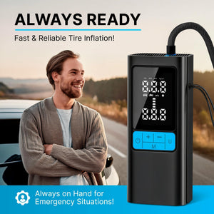 Portable Air Compressor 150PSI Tire Inflator with Digital Display Auto Stop