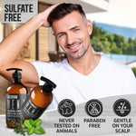 Load image into Gallery viewer, Mens Shampoo and Conditioner Set 16 Fl Oz Set of 2 Sulfate Free Strengthening Thickening Formula for Fuller Hair Helps with Thinning Hair Formulated for Men
