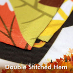 Load image into Gallery viewer, G128  Home Decorative Thanksgiving Garden Flag, Joyful Pilgrim Turkey with Pumpkin and Maple Leaves Decorations,   12x18 Inch  Printed 150D Polyester  Rustic Holiday Seasonal Outdoor Flag