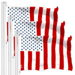 Load image into Gallery viewer, G128 3 Pack: Civil Peace USA Flag  3x5 Ft  LiteWeave Pro Series Printed 150D Polyester  Indoor/Outdoor, Vibrant Colors, Brass Grommets, Thicker and More Durable Than 100D 75D Polyester