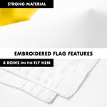 Load image into Gallery viewer, G128 Combo Pack: 6 Ft Tangle Free Aluminum Spinning Flagpole (Silver) &amp; Rhode Island No Golden Border State Flag 3x5 Ft, ToughWeave Series Embroidered 300D Polyester  Pole with Flag Included