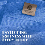 Load image into Gallery viewer, Light Blue Washcloths Set 12 Pack for Body Face Towel 12x12 Inch Cotton Wash Cloths Bulk  Spa Fingertip Wash Clothes Soft Absorbent Gym Towels