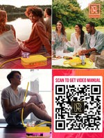 Load image into Gallery viewer, Yellow Hookah Set Premium Portable Hookah Set With Everything And Bag
