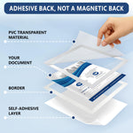 Load image into Gallery viewer, 12 Pack Magnetic Sign Holder 8.5 x 11 inch with Adhesive Back White Magnetics Poster Frame Magnetic Paper Holder Reusable Adhesive Frames Magnet Frame for Wall Windows   Magnet Document Holders