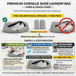 Load image into Gallery viewer, Shoe Washing Machine Bag 2 Pack for Washer Dryer Thick Padded Sneaker Laundry Bags with Mesh Panels Zipper Protective Shoe Washer Bag for Running &amp; Gym Shoes