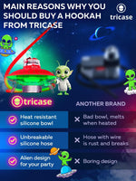 Load image into Gallery viewer, Premium Portable Red Hookah Set Red Hookah Set UFO With Everything
