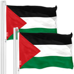 Load image into Gallery viewer, Palestine Palestinian Flag 3x5 Ft 2Pack 150D Printed Polyester By G128