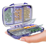 Load image into Gallery viewer, Travel Pill Organizer Moisture Proof Pill Holder Daily Medicine Organizer Box
