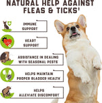 Load image into Gallery viewer, Flea and Tick Prevention Chewable for Dogs No Collars, No Mess Easy Help with Flea and Tick for Dogs American Quality for All Breeds and Ages DuckFlavored Treats 180 Flea Chews for Dogs