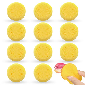 12 Pcs Pottery Sponges for Clay – 2.8 x1  Pottery Sponge for Painting Car Waxing Washing Dishes & Ceramic Care Tack Sponges for Cleaning Leather – Durable Texture for Efficient Sculpting & Cleanup