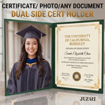 Load image into Gallery viewer, 50 Pack Premium Green Certificate Holders 8.5 x 11 inch Heavyweight 300gsm Cardstock Diploma Holder &amp; Certificate Folder Award Certificate Folders for Graduation with Gold Foil Diploma Cover