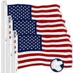 Load image into Gallery viewer, G128 3 Pack: American USA Flag  12x18 Ft  ToughWeave Series Embroidered 600D Polyester  Country Flag, Embroidered Stars, Sewn Stripes, Indoor/Outdoor, Brass Grommets