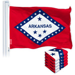 Load image into Gallery viewer, Arkansas AR State Flag 3x5 Ft 5Pack 150D Printed Polyester By G128