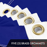 Load image into Gallery viewer, G128 Texas TX State Flag  8x12 Ft  ToughWeave Series Embroidered 300D Polyester  Embroidered Design, Indoor/Outdoor, Brass Grommets