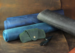 Load image into Gallery viewer, Soft Leather Glasses Case Slim Eyeglass Sleeve Case Sunglass Case for Men and Women Retro Design Eyewear Case
