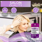 Load image into Gallery viewer, Purple Conditioner for Blonde Hair   Goodbye to Orange and Yellow Brassy Tones
