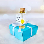 Load image into Gallery viewer, Tiny Magical Message in a Bottle Gift Idea   Classy Inspirational Gifts for Him
