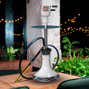 Premium Hookah Hose with Mouthpiece 60 Long Silicone Water Pipe Hose Washable with 15 Aluminum Easy Grip Mouthpiece Modern Design Handle Won't Rust or Ghost Hookah Hose Silicone