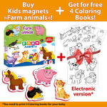 Load image into Gallery viewer, 27 Foam Fridge Magnets for Toddlers 3 years Farm Animals Magnets for Kids
