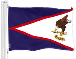 Load image into Gallery viewer, G128 Combo Pack: American USA Flag 3x5 Ft &amp; American Samoa Flag 3x5 Ft, Both Printed 150D Polyester, Indoor/Outdoor, Brass Grommets