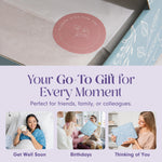 Load image into Gallery viewer, Mini Lavender Spa Gift Set Relaxation Gift Basket for Women Self Care Package with Lavender Candle Bath Bomb Soap Greeting Card &amp; More