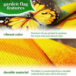 Load image into Gallery viewer, G128 Combo Pack: Garden Flag Stand Black 36 in x 16 in &amp; Garden Flag Summer Decoration Welcome Sunflowers and Butterflies 12x18 DoubleSided Blockout Fabric