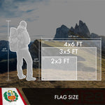Load image into Gallery viewer, Peru Peruvian Flag 3x5 Ft 2Pack Doublesided Embroidered Polyester By G128