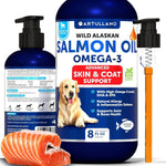 Load image into Gallery viewer, Salmon Oil for Dogs 8 fl oz Omega-3 Wild Alaskan EPA
