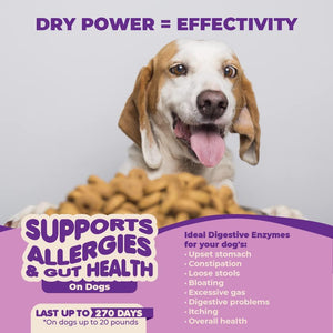 Probiotics for Dogs Puppies Extra Strength 9 Species 5 Billion CFU per Scoop of