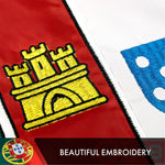 Load image into Gallery viewer, Portugal Portuguese Flag 3x5 Ft 2Pack Doublesided Embroidered Polyester By G128