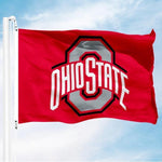 Load image into Gallery viewer, Ohio State Buckeyes College 3x5 Ft Flag with 2 brass Grommets for Outdoor Garden
