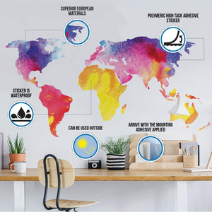Thinking Monkey Sticker Art Vinyl Street Wall Decal Chimp Graffiti Decal 24x16