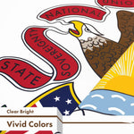 Load image into Gallery viewer, G128 5 Pack: Illinois IL State Flag  3x5 Ft  LiteWeave Pro Series Printed 150D Polyester  Indoor/Outdoor, Vibrant Colors, Brass Grommets, Thicker and More Durable Than 100D 75D Polyester