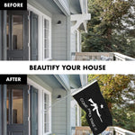 Load image into Gallery viewer, G128 Combo Pack: Flag Pole 6 FT Silver Tangle Free &amp; Come and Take It Rifle Black Flag 3x5 FT Brass Grommets Printed Polyester (Flag Included) Aluminum Flag Pole