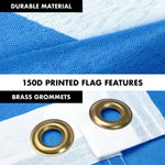 Load image into Gallery viewer, Flag Pole 6FT Silver Tangle Free &amp; Somalia Somalian Flag 3x5 Ft Combo Printed 150D Polyester By G128