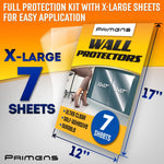 Load image into Gallery viewer, Wall Protector Sheets for Painted Wall Clear Plastic Adhesive Film Stickers 7 Pc
