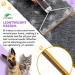 Load image into Gallery viewer, Pet Hair Remover for Furniture Cat and Dog Fur Remover Tool Reusable Lint Cleaner with Copper Teeth Cutters and Wooden Handle Metal Pet Hair Removal Tool for Carpet Portable Couch Cleaner