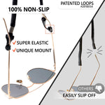 Load image into Gallery viewer, Eye Glasses String Holder Strap Eyeglass NonSlip Clip Loop 4 Pcs 27 inch Long