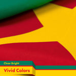 Load image into Gallery viewer, G128 Combo Pack: USA American Flag 3x5 Ft 150D Printed Stars &amp; Cameroon (Cameroonian) Flag 3x5 Ft 150D Printed