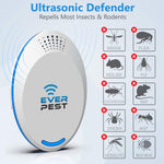 Load image into Gallery viewer, Ultrasonic Pest Repeller Control 2 Pack Plug in Flea Rat Roach Mosquito
