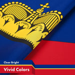Load image into Gallery viewer, G128 Combo Pack: American USA Flag 3x5 Ft &amp; Liechtenstein Liechtensteiner Flag 3x5 Ft  Both LiteWeave Pro Series Printed 150D Polyester, Brass Grommets