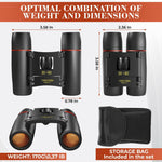 Load image into Gallery viewer, 30x60 Travel Binoculars for Bird Watching Small Binoculars for Adults with 126M 1000M Wide Field of View 7.2° Angle &amp; Storage Bag Designed for Hiking Birdwatching and Outdoor Adventures